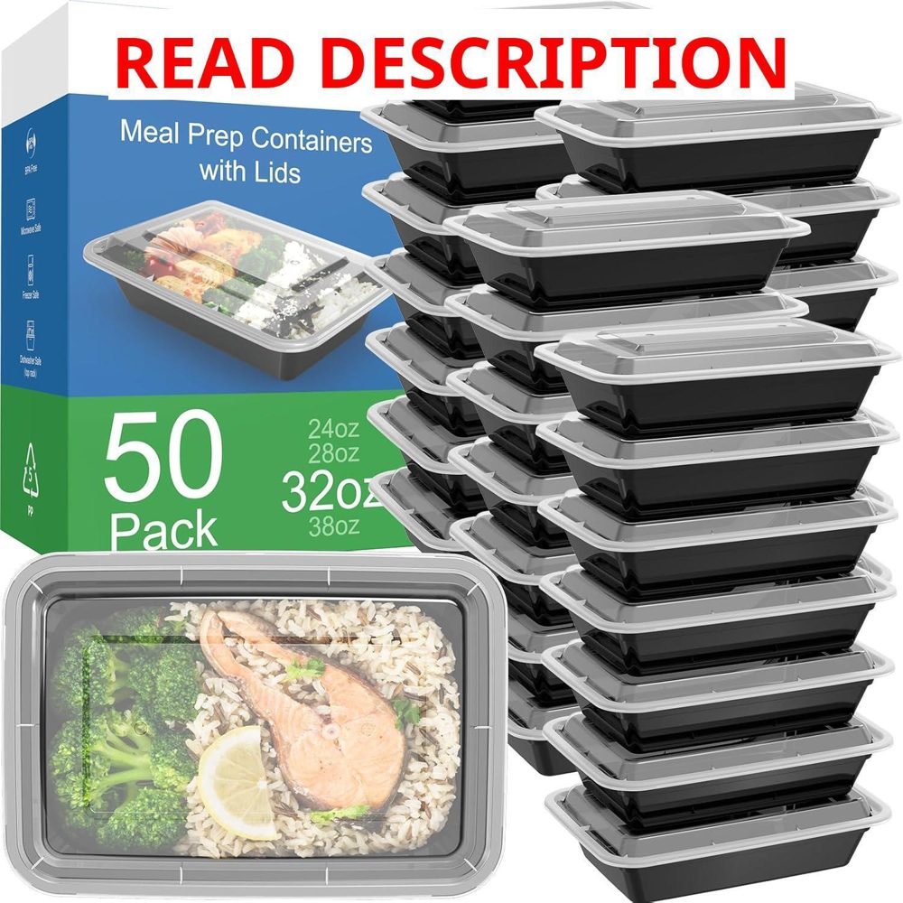 Dealusy 32 oz Meal Prep Containers with Lids