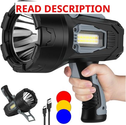 BEFAMALI Rechargeable Spotlight 2000000 lm
