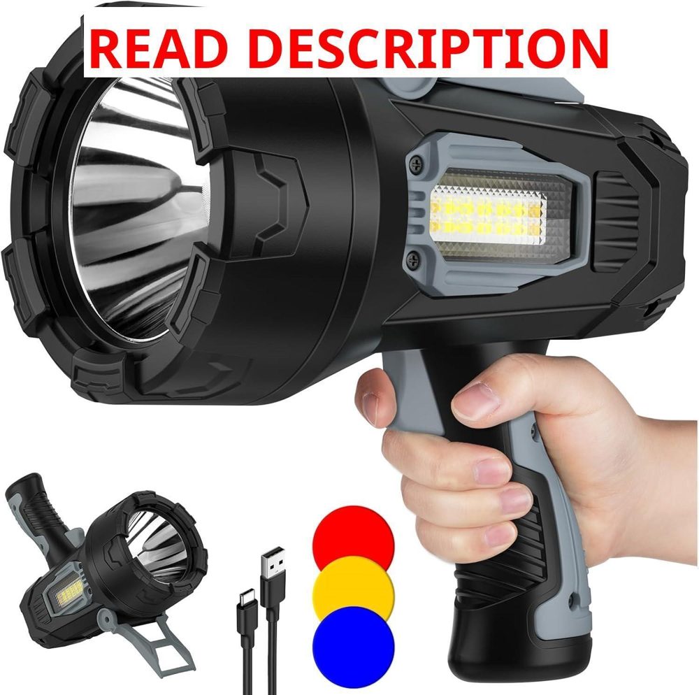 BEFAMALI Rechargeable Spotlight 2000000 lm