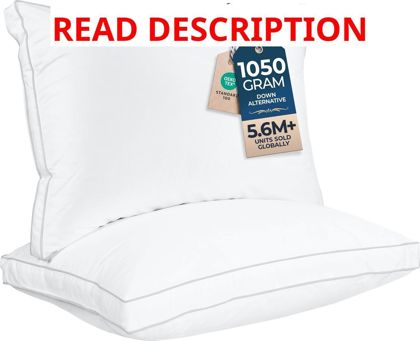 Utopia Bedding Gusset Pillows Queen 2-Pack