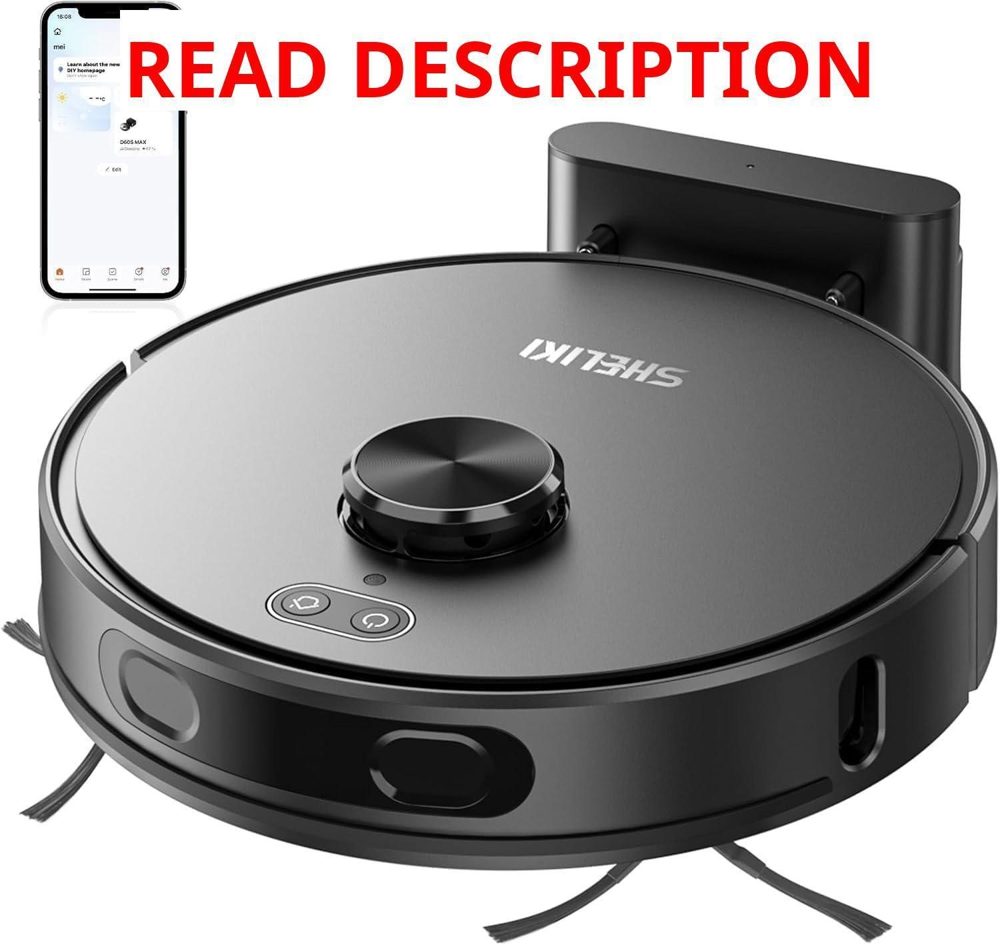 SHELIKI Robotic Vacuum LiDAR Strong Suction
