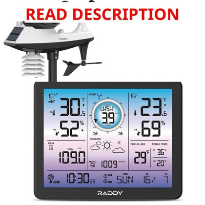 Raddy VP7 5-in-1 Weather Station Display