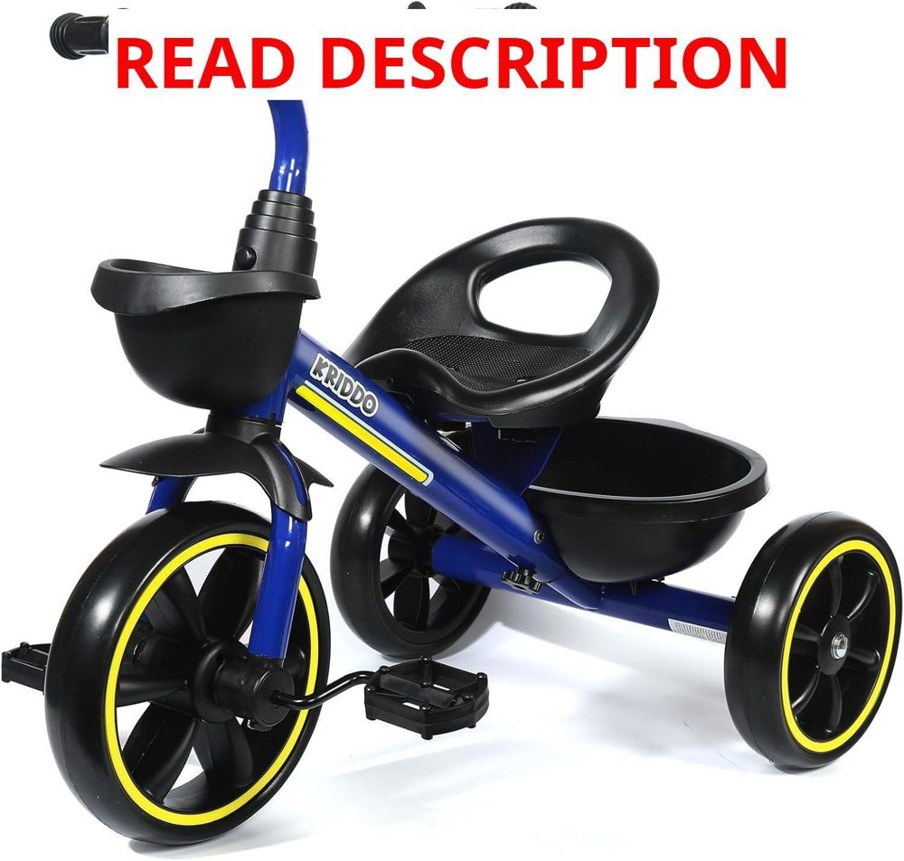 KRIDDO Kids Tricycles 24m-4y Blue