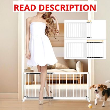 Retractable Metal Dog Gate for Small Dogs