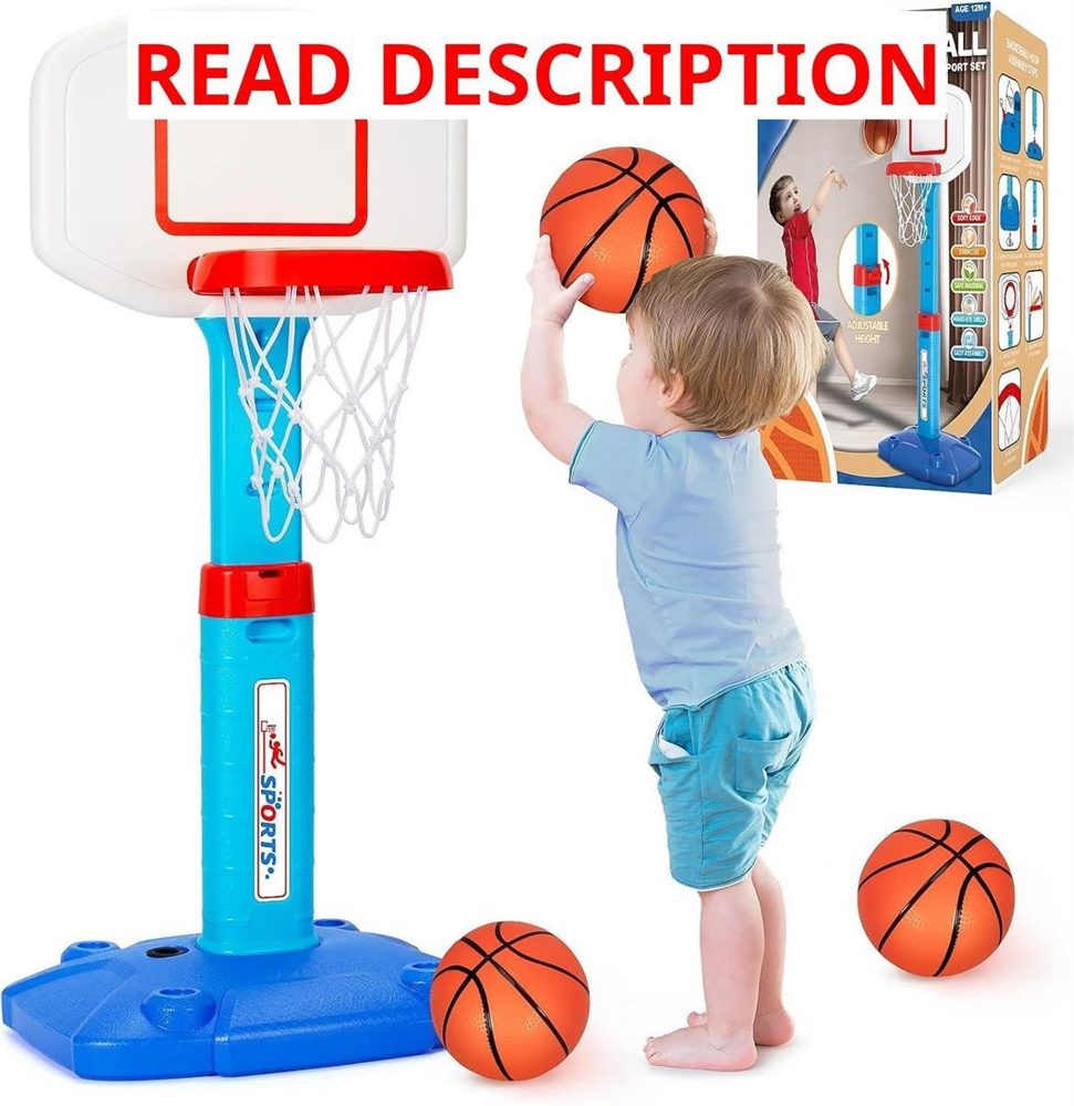 Toddler Indoor Basketball Hoop with 3 Balls