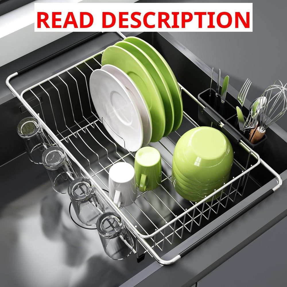 JASIWAY Dish Drying Rack in Sink Stainless