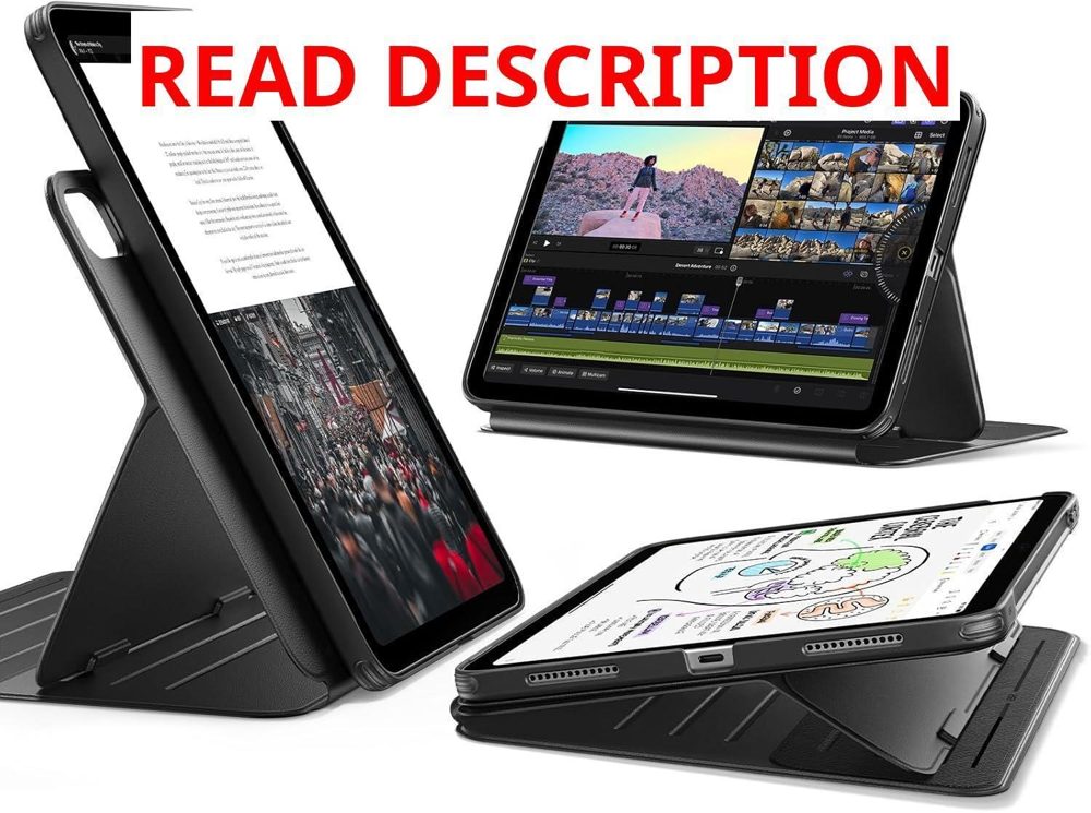 ESR iPad A16 Case for 11th/10th Gen Black
