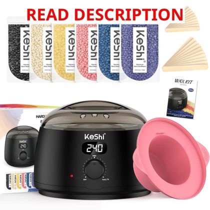 KeShi Waxing Kit with Digital Warmer 6 Bags