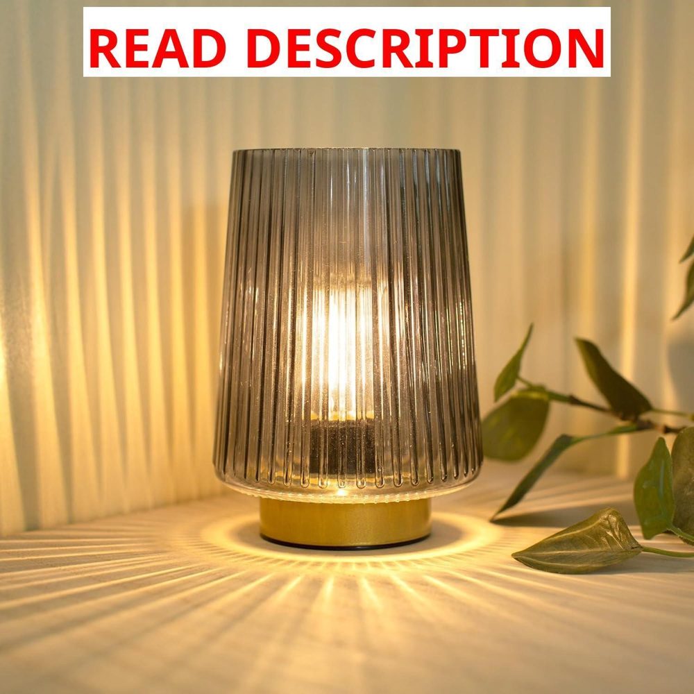 LUSHARBOR Battery Operated Lamp with Timer