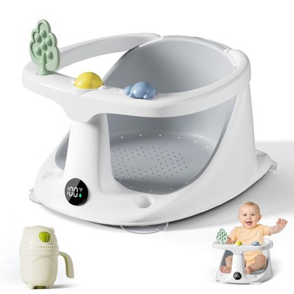 Baby Bath Seat for Babies 6 Months & Up Gray