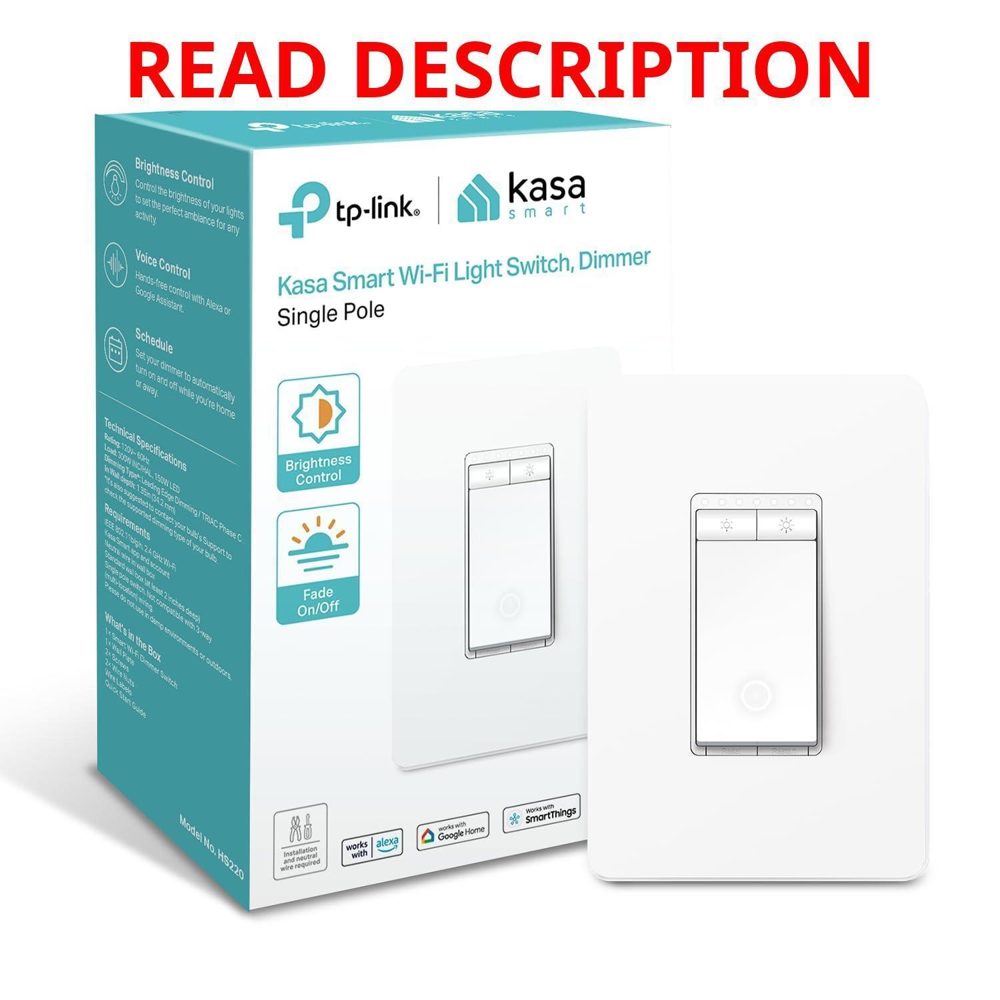 Kasa HS220 Dimmer Switch 2.4GHz Wi-Fi