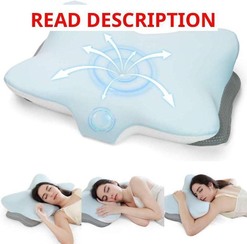 Ergonomic Cervical Pillow Memory Foam (Blue)