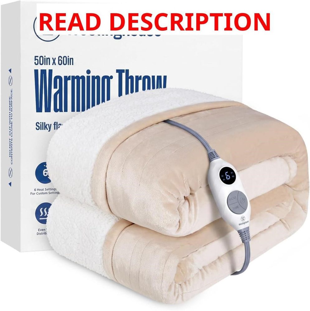 Westinghouse Heated Throw: 6 Heat Levels