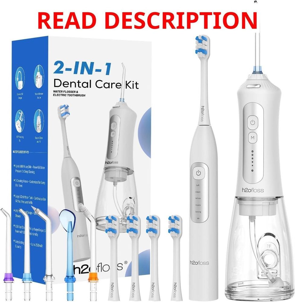 H2ofloss Sonic Toothbrush & Water Flosser