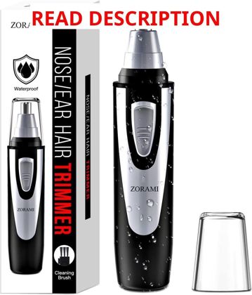 Ear & Nose Hair Trimmer IPX7 Battery Black