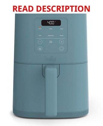bella 4qt Slim Air Fryer - Blue
