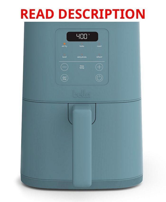 bella 4qt Slim Air Fryer - Blue