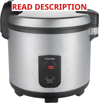 55 Raw/110 CUP Rice Warmer 18.1QT 122 178F