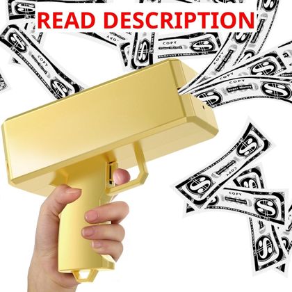 Sopu Money Gun Paper Spray Toy Gun (Gold)