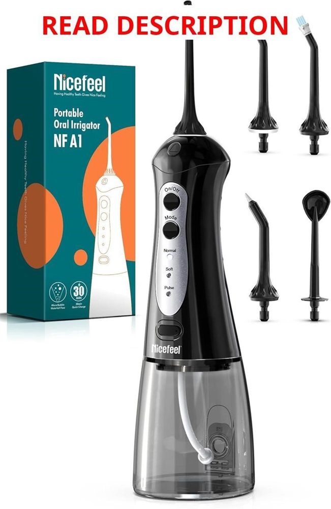 Nicefeel Cordless Water Flosser 5 Tips 300ml