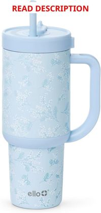 Ello Oasis 30 oz Tumbler with Handle & Straw