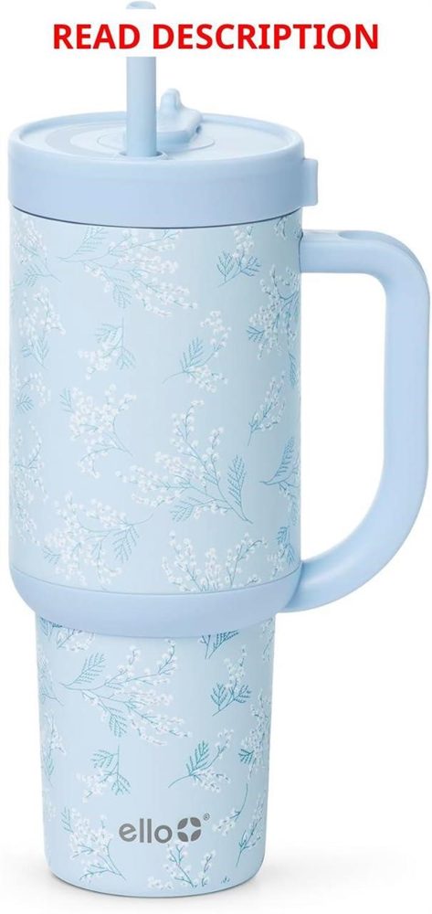 Ello Oasis 30 oz Tumbler with Handle & Straw