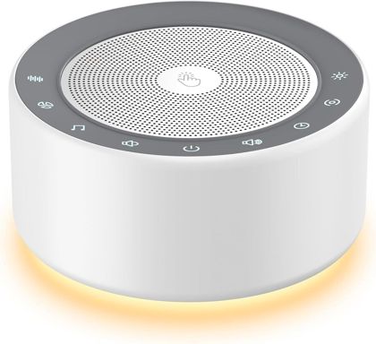 Kipcush White Noise Machine 30 Sounds Lamp