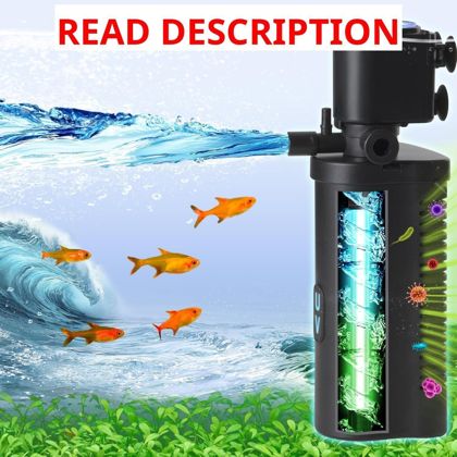 COOSPIDER Aquarium Filter 158GPH Submersible