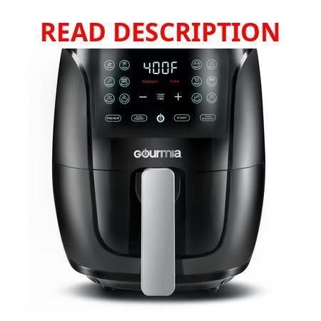 Gourmia 4 Qt Digital Air Fryer Black