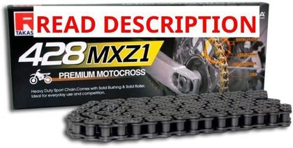RK Racing Chain 428MXZ1-108 Steel 108-Chain