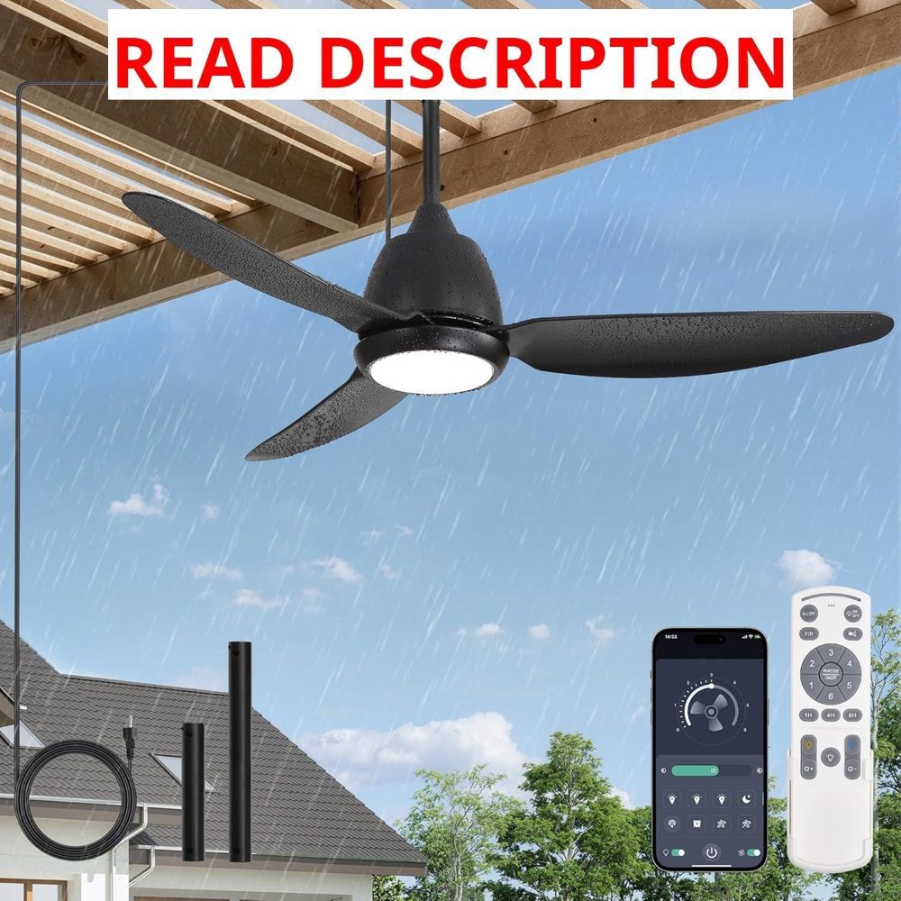 Fanbulous 42" Outdoor Ceiling Fan with Light