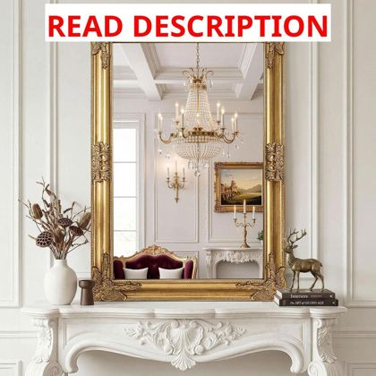 Vintage Gold Mirror 28x40 Baroque