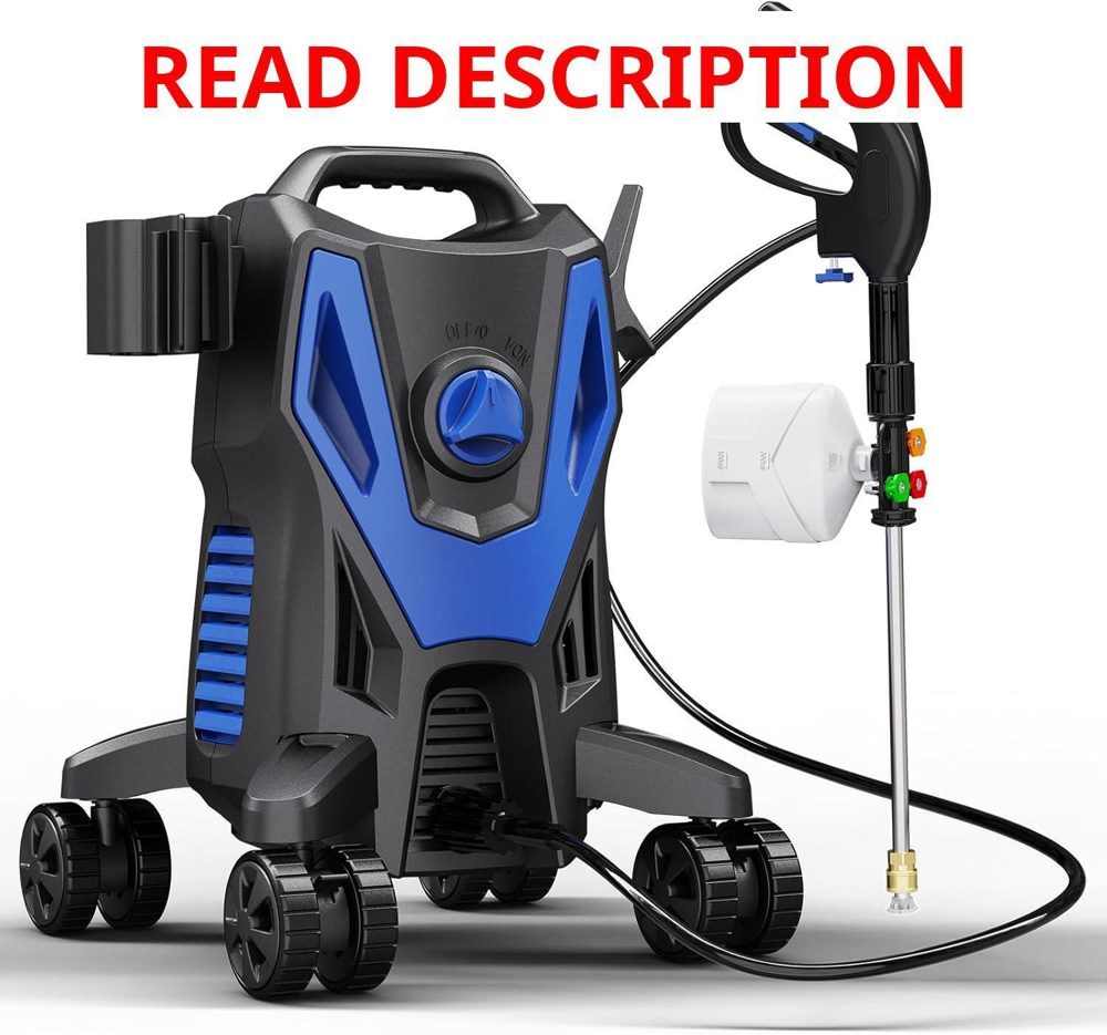 4800 PSI Power Washer with 4 Nozzles