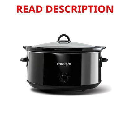 Crock-Pot 8 qt Black Stoneware Slow Cooker