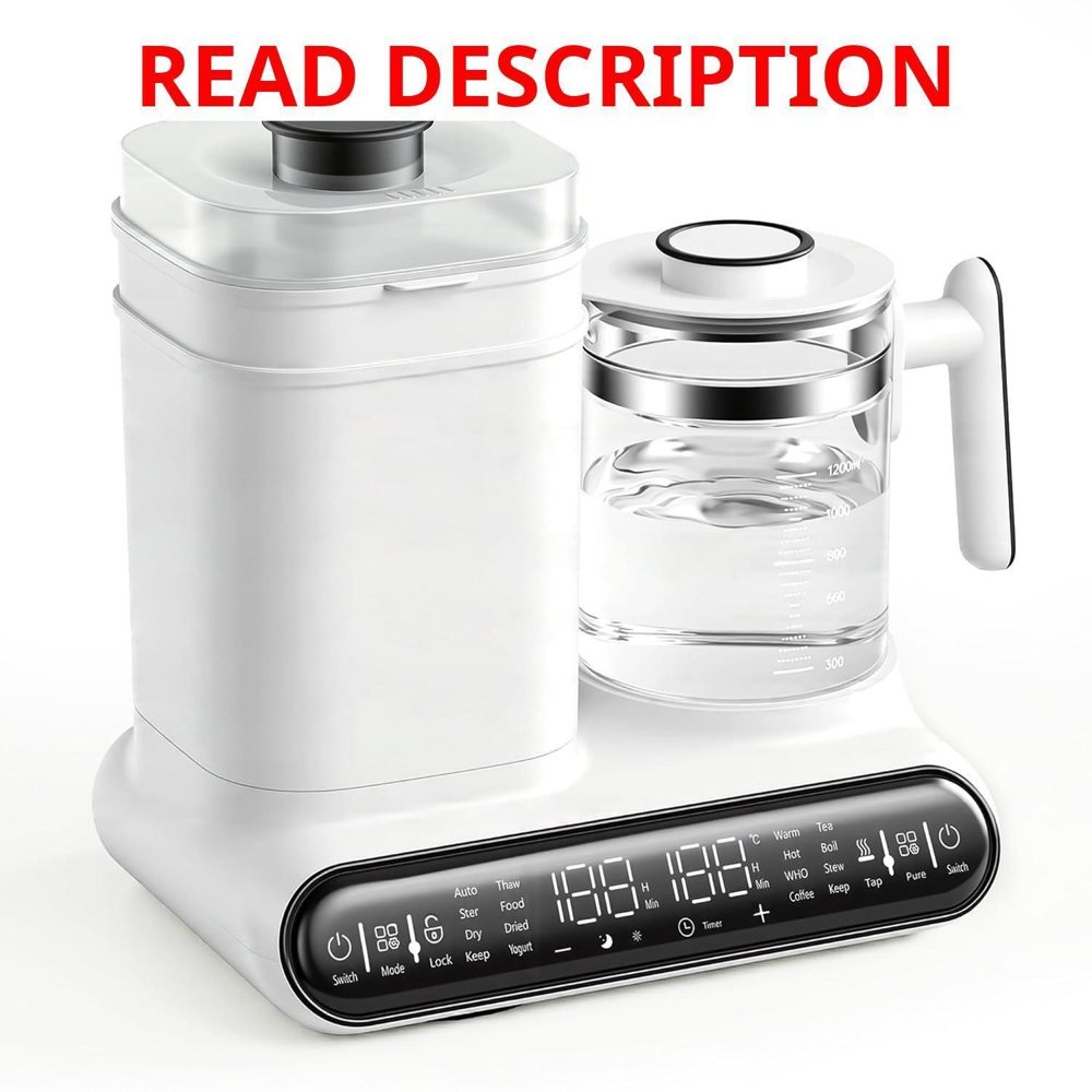 Baby Bottle Warmer Steamer & Dryer 16-in-1