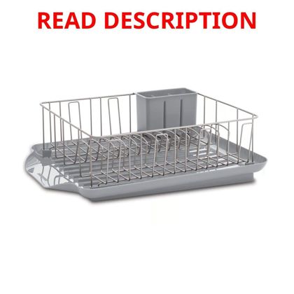 Farberware Gray Plastic Dish Rack 20x15x6