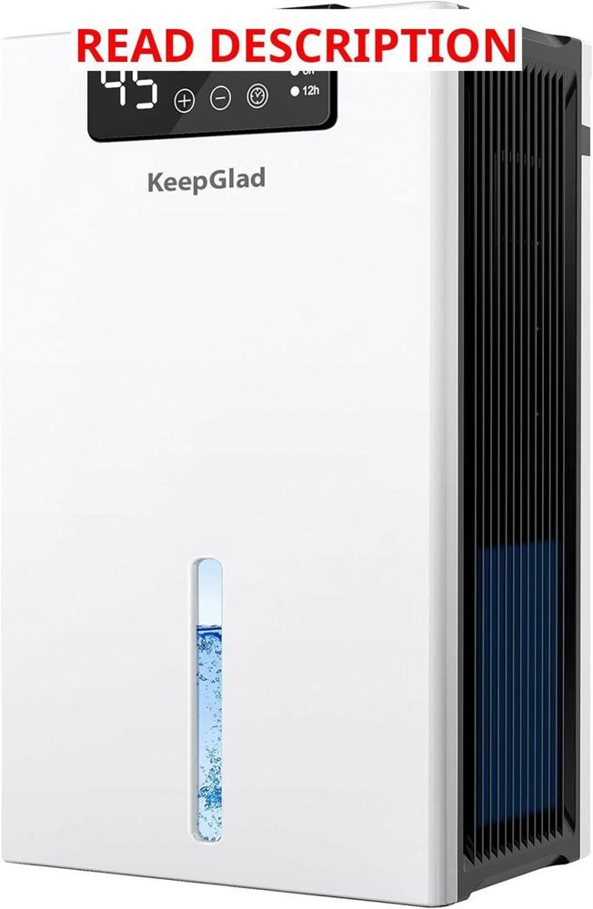 KeepGlad Dehumidifier 98oz Auto Shut Off
