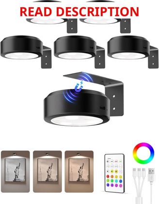 EZVALO Wall Picture Lights 6 Pack RGB