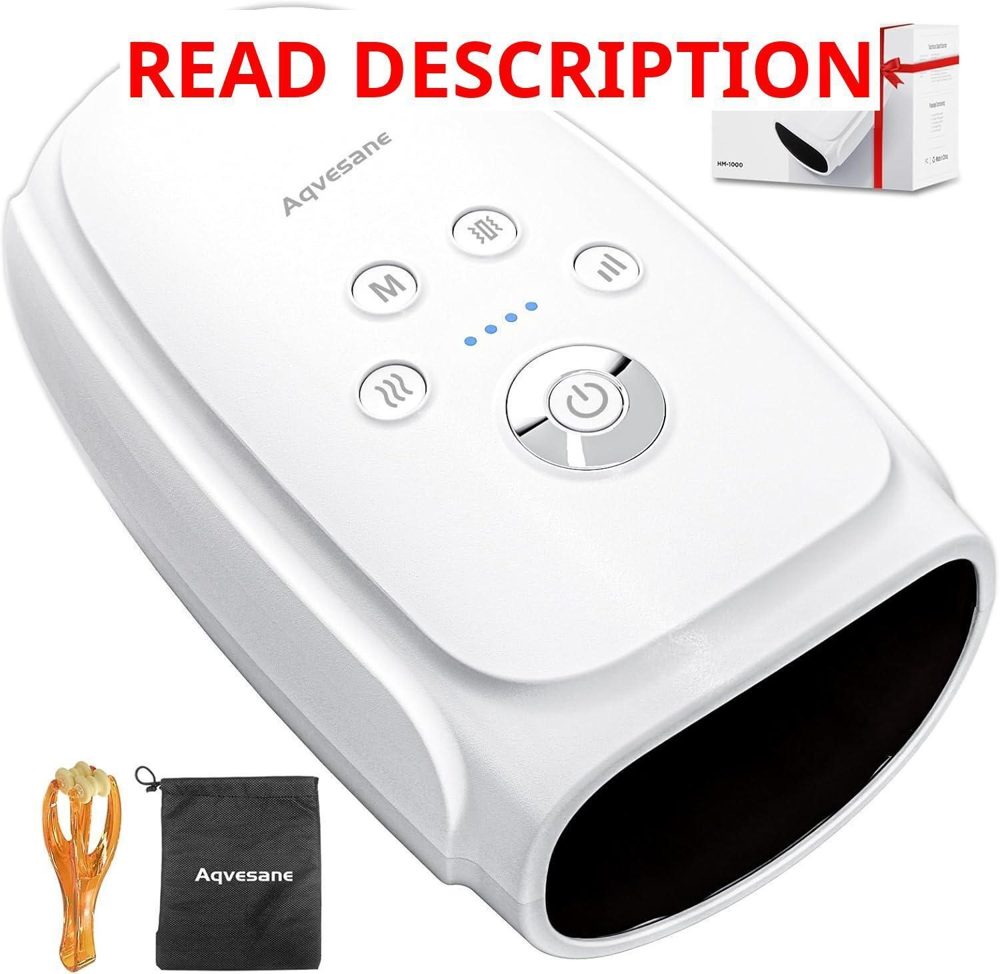 Hand Massager with Heat Cordless White