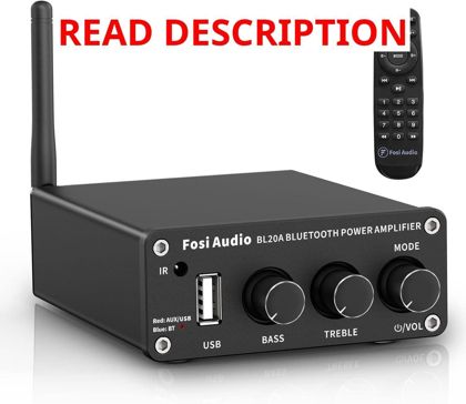 Fosi BL20A 200W Bluetooth 5.0 Amp with Remote