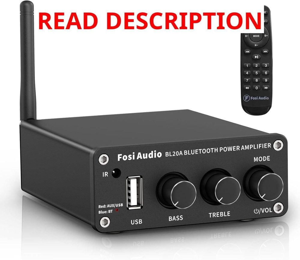 Fosi BL20A 200W Bluetooth 5.0 Amp with Remote