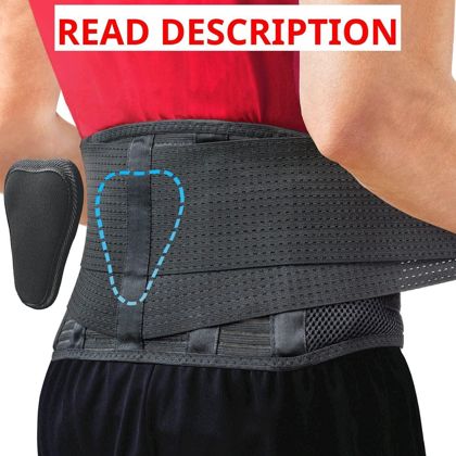 Sparthos Back Brace for Women & Men Black-L