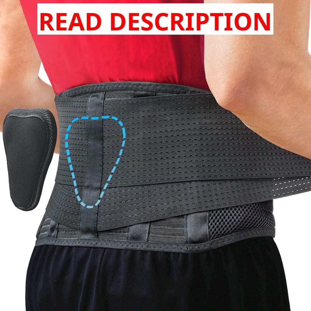 Sparthos Back Brace for Women & Men Black-L