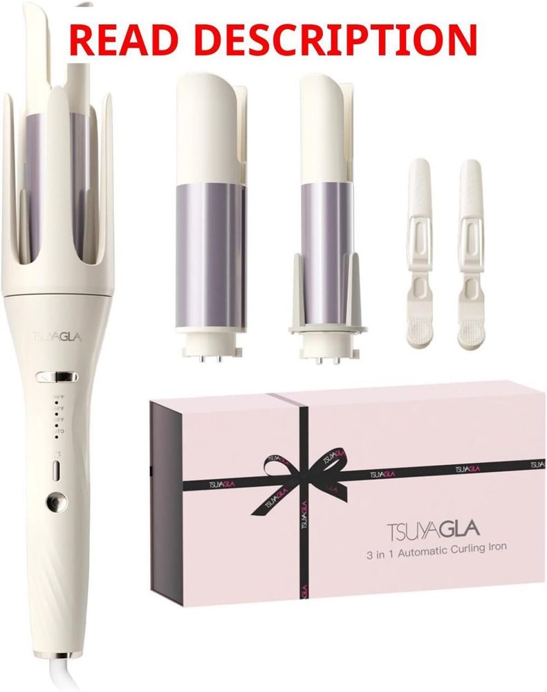3-in-1 Automatic Curling Iron with 3 Barrels