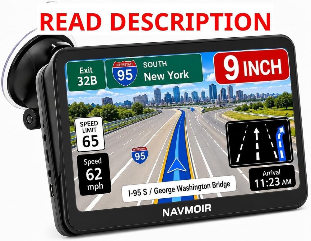 Truck GPS Navigation 9" for Truck & RV Drivers