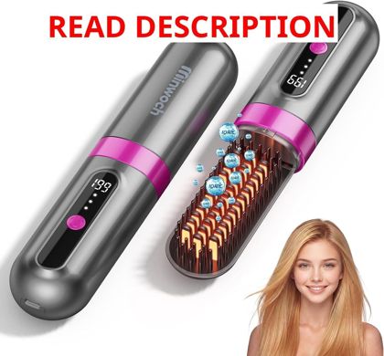 2026 Upgraded Cordless Hair Straightener Brush