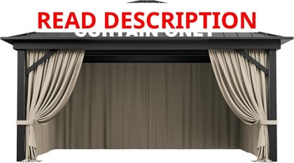 Gazebo Curtain Replacement 4-Panel 12x14'