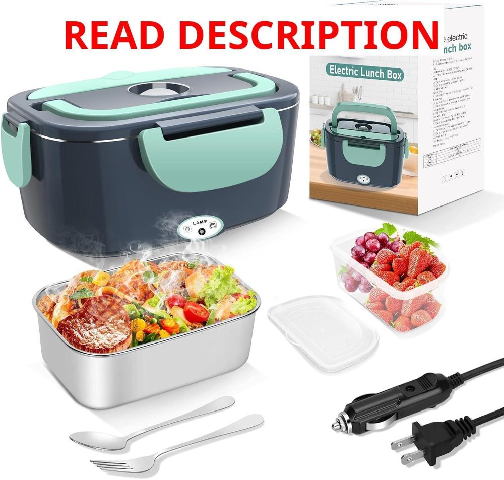 Electric Heated Lunch Box 80W Set