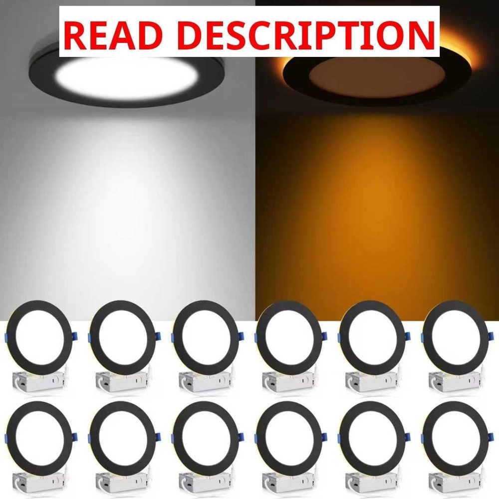 Meconard 12-Pack 6" 5CCT LED Recessed Light