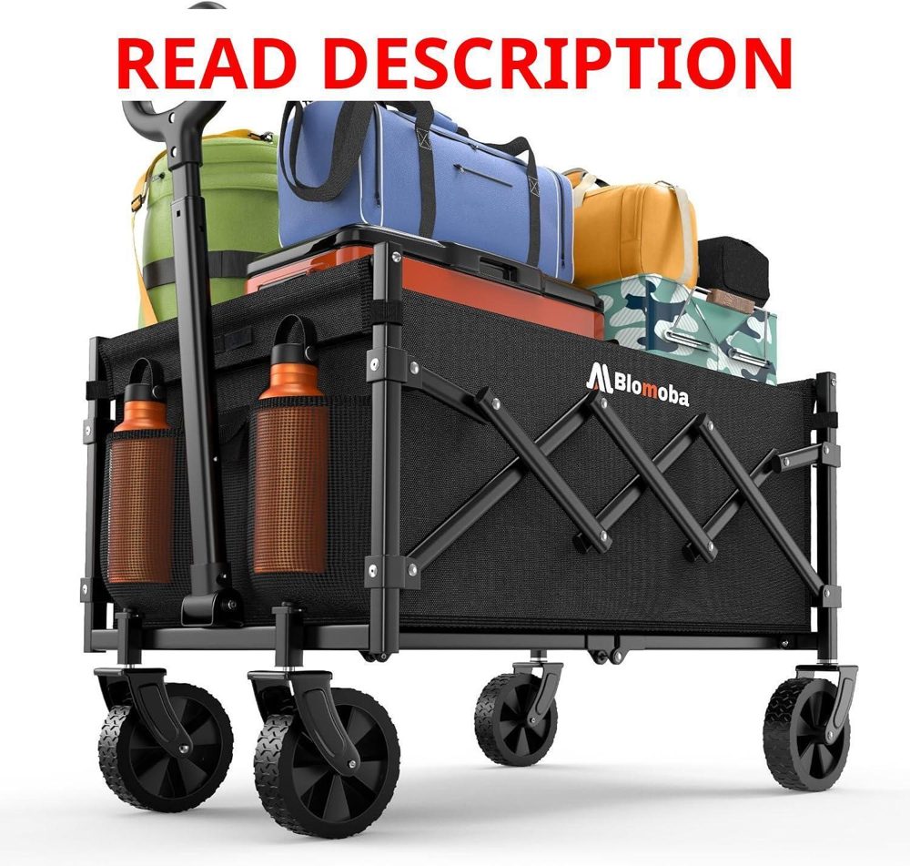 Collapsible Wagon with Wheels 220 lbs